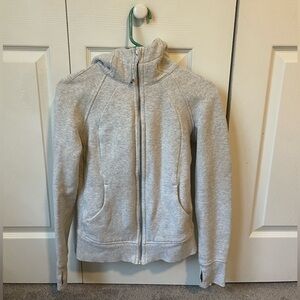 Lululemon gray Scuba Full-Zip Hoodie size 4